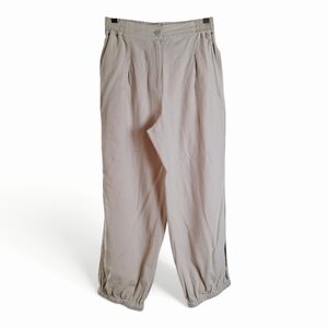Poetry Cream Elastic Waist Pants Size 8